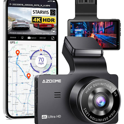 <tc>AZDome M63 Pro True 4K 64gb Wifi GPS Dashcam</tc>