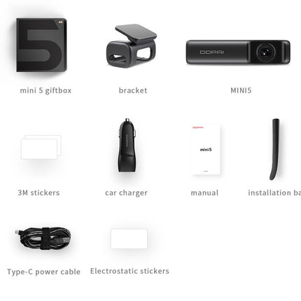 <tc>DDPai Mini 5 True 4K Wifi GPS 64gb Dashcam</tc>