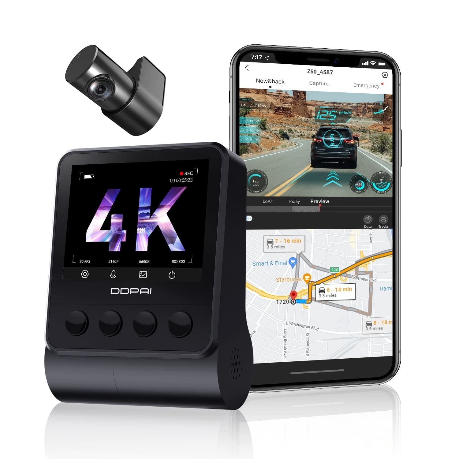 <tc>DDPai Z50 2CH 4K Wifi GPS Dashcam</tc>