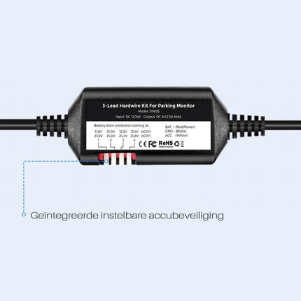 <tc>Nanocam NH03 Hardwire Kit USB-C 3-wire</tc>