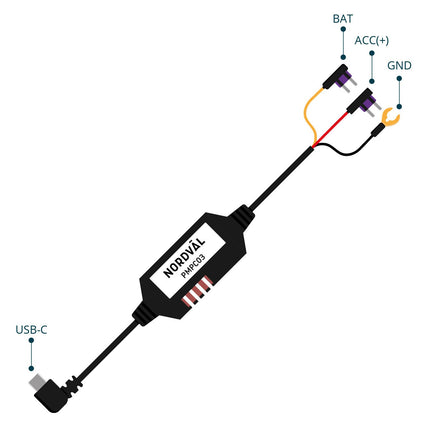 <tc>Nordväl PMPC03 Hardwire Kit USB-C 3-Draht</tc>