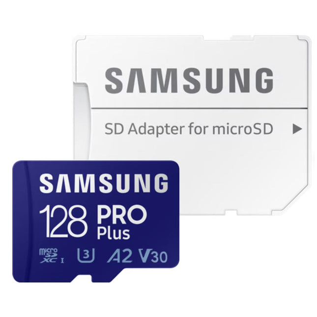 <tc>Samsung Pro Plus 128gb U3 V30 A2 Micro SDXC Karte</tc>