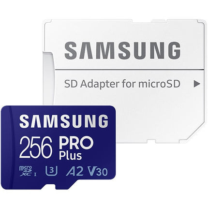 <tc>Samsung Pro Plus 256gb U3 V30 A2 Micro SDXC Karte</tc>