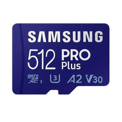 <tc>Samsung Pro Plus 512gb U3 V30 A2 Micro SDXC Karte</tc>