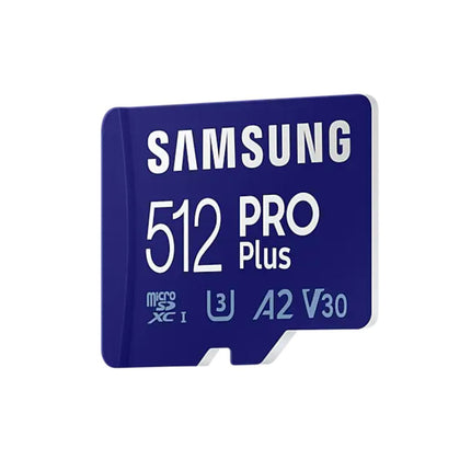 <tc>Samsung Pro Plus 512gb U3 V30 A2 Micro SDXC Karte</tc>