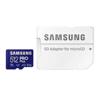 <tc>Samsung Pro Plus 512gb U3 V30 A2 Micro SDXC Karte</tc>