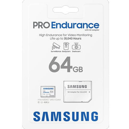 <tc>Samsung Pro Endurance 64 GB UHS-I V10 Micro SDHC Karte</tc>