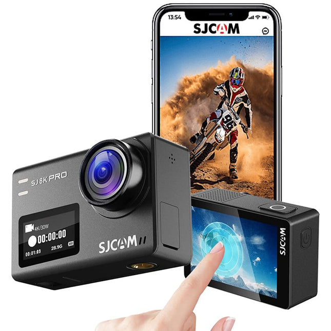 <tc>SJCAM SJ8 Pro 4K 60fps Dual Screen WiFi Actioncam und Dashcam</tc>